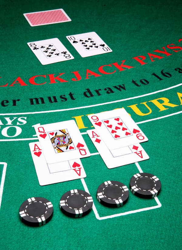 Alcuni esempi di raddoppi nel blackjack