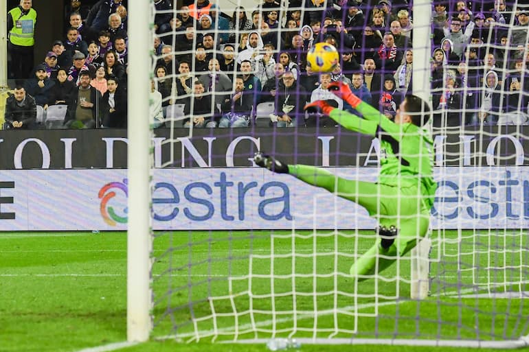 Il portiere della Juve contro la Fiorentina